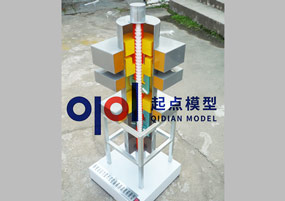 核电站磁力提升控制棒结构模型